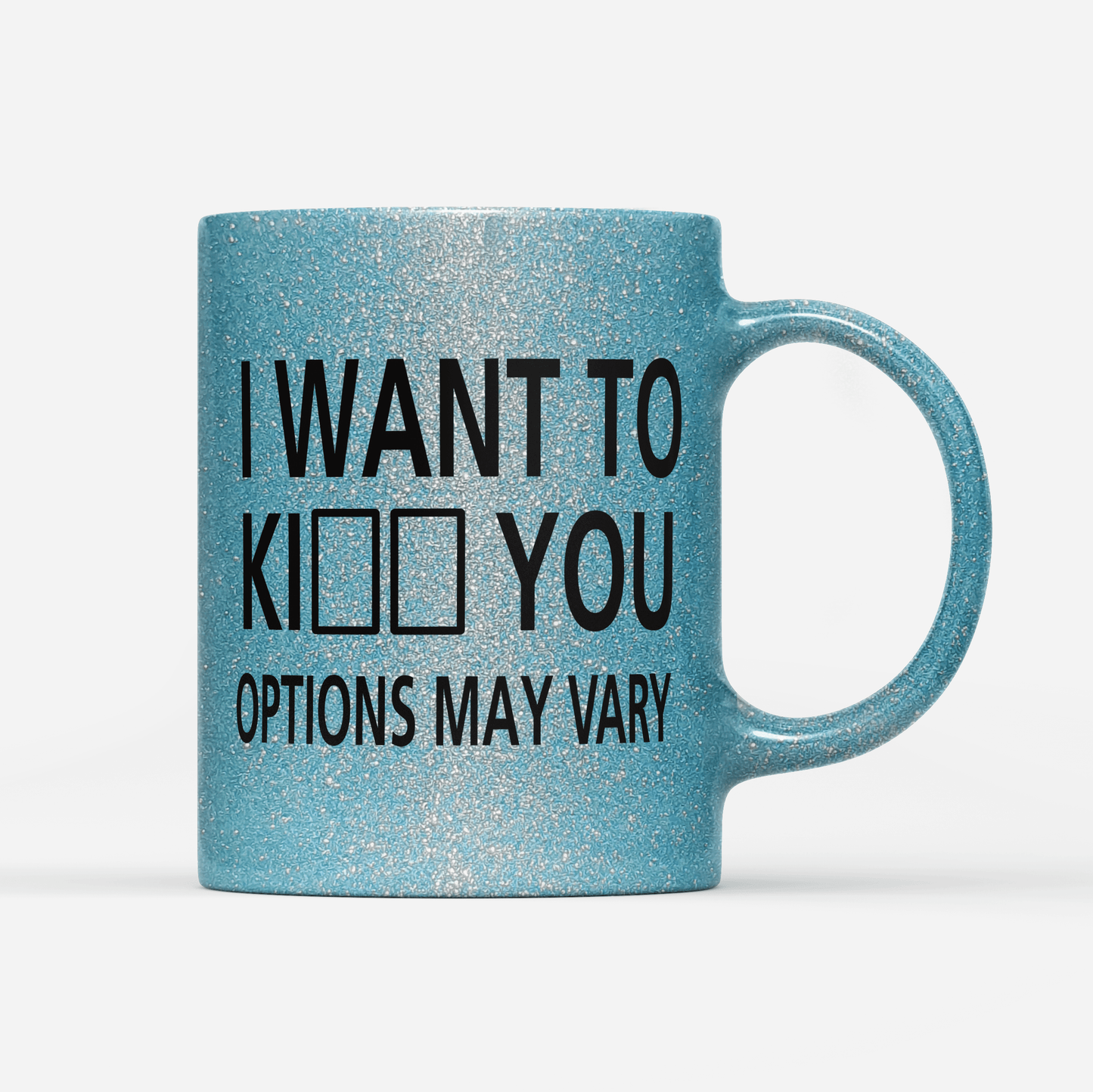 Tasse Glitzer Edition I want to