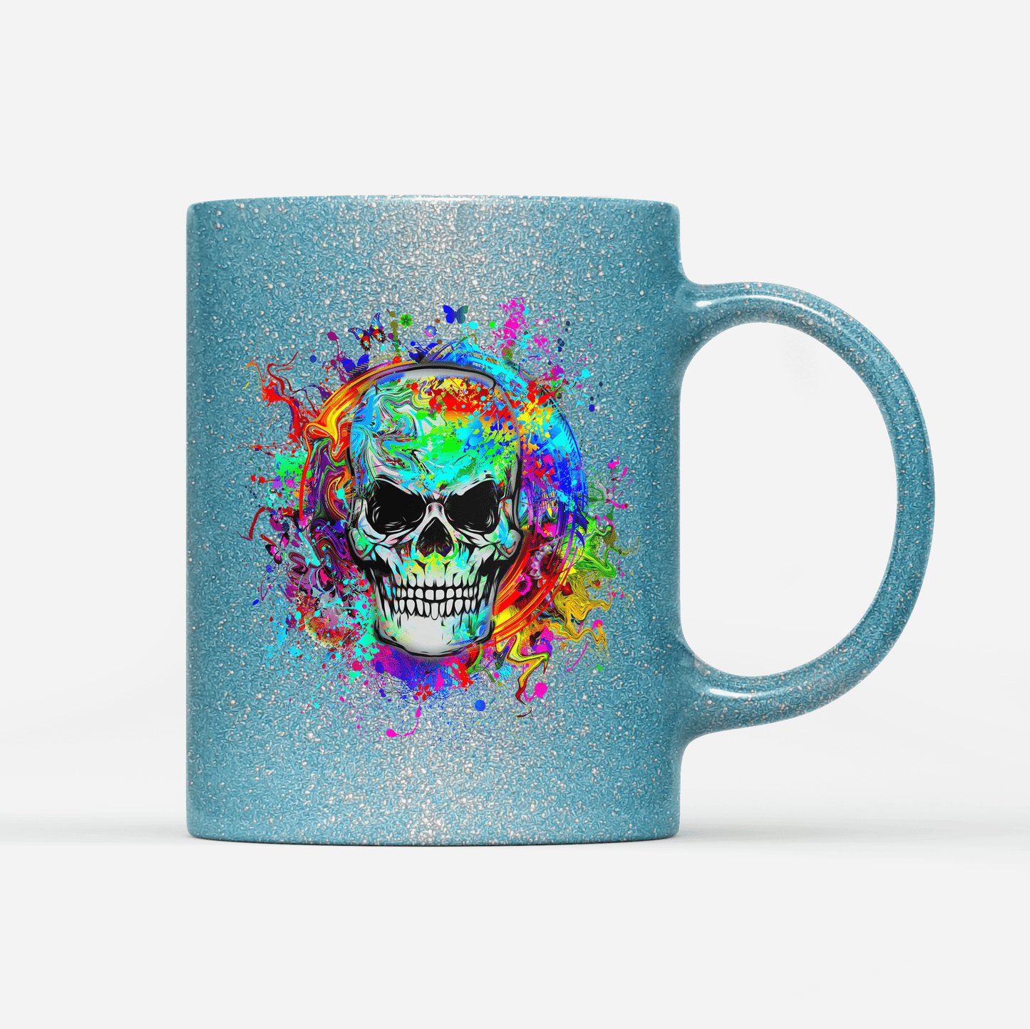 Tasse Glitzer Edition Totenkopf