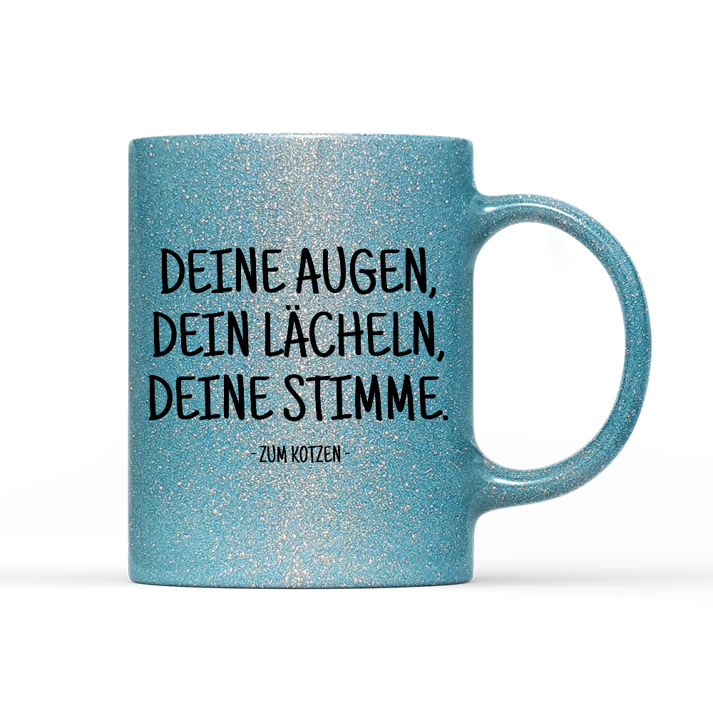 Tasse Glitzer Zum kotzen