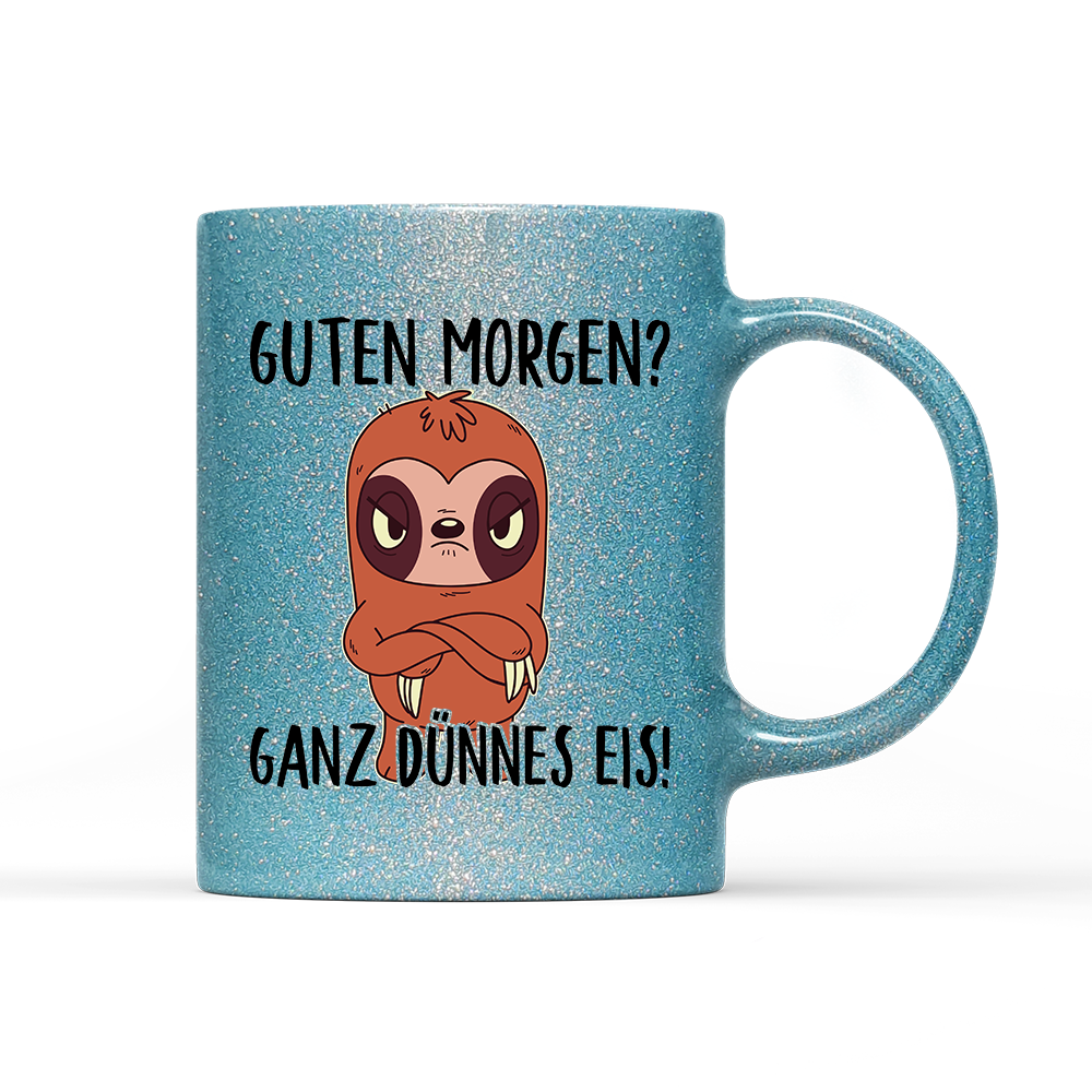 Tasse Glitzer Ganz dünnes Eis