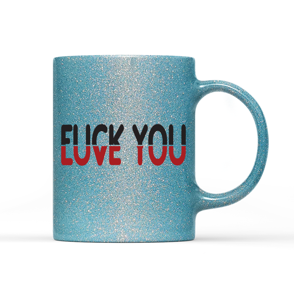 Tasse Glitzer Edition Love you