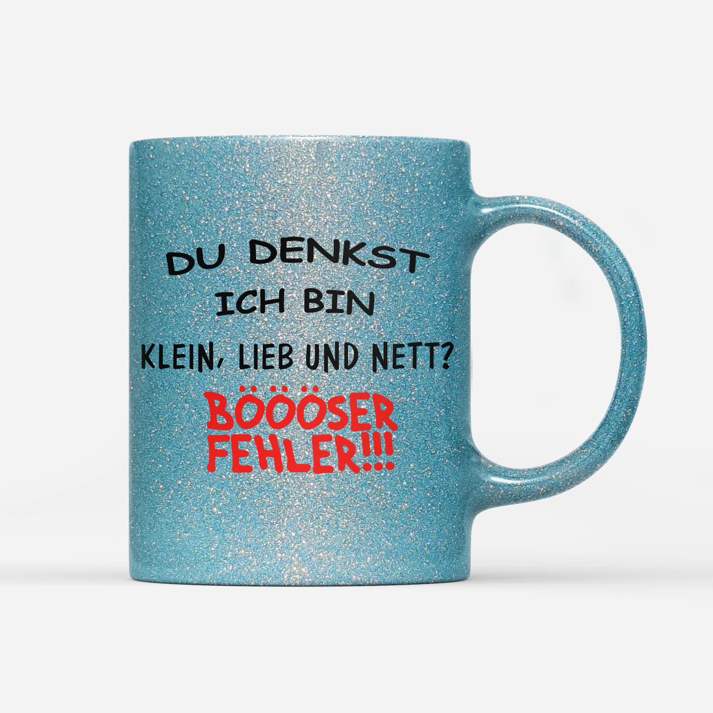 Tasse Glitzer Edition Klein, lieb und nett