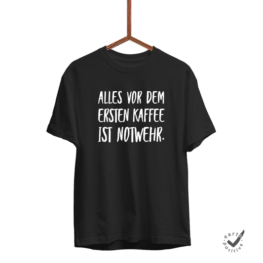 Herren T-Shirt Alles vor dem ersten Kaffee ist Notwehr