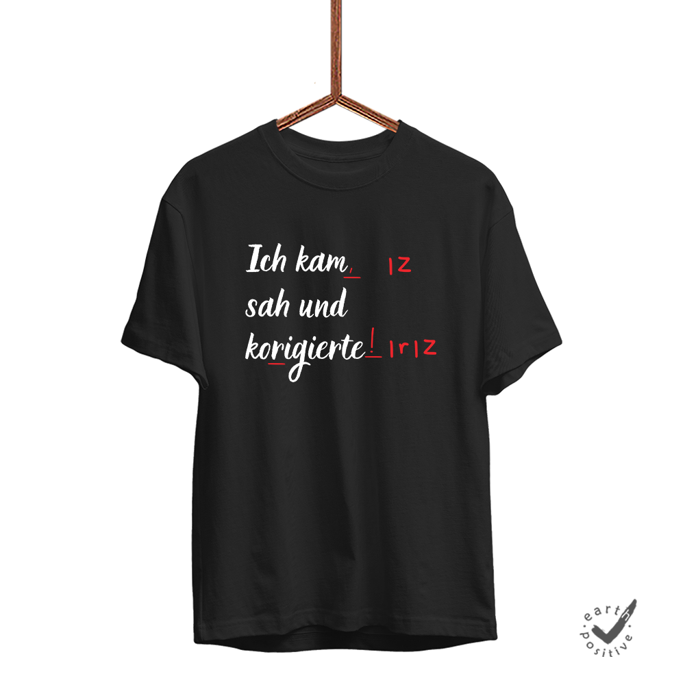 Herren T-Shirt Ich kam sah und korrigierte