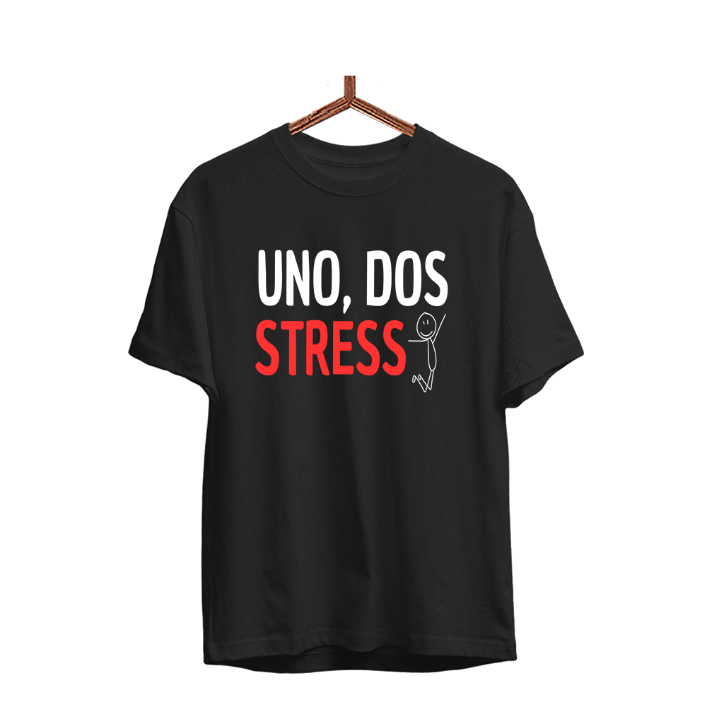 Herren T-Shirt UNO, DOS STRESS