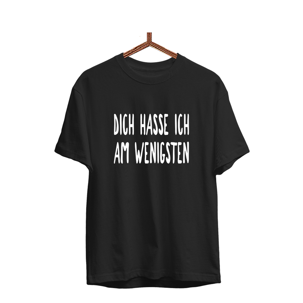 Herren T-Shirt Dich hasse ich am wenigsten