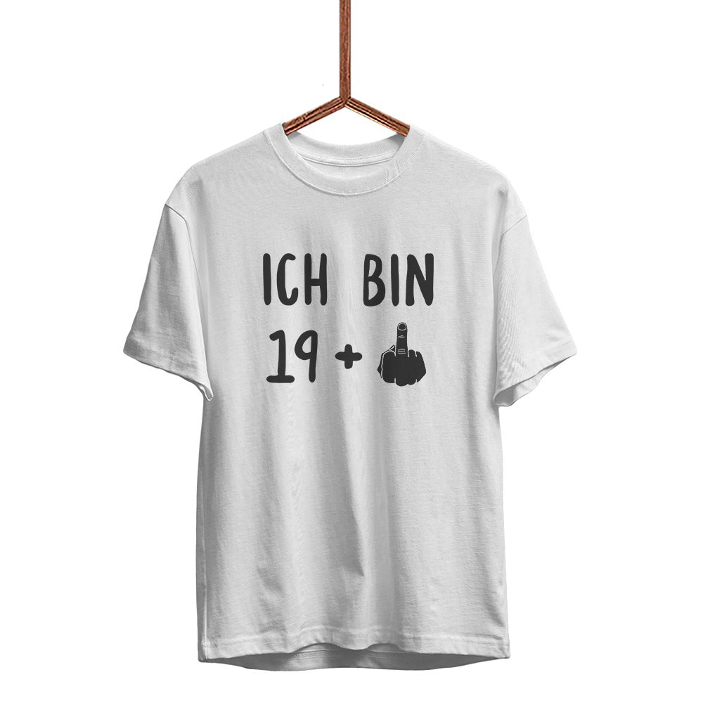 Herren T-Shirt Ich bin 19+