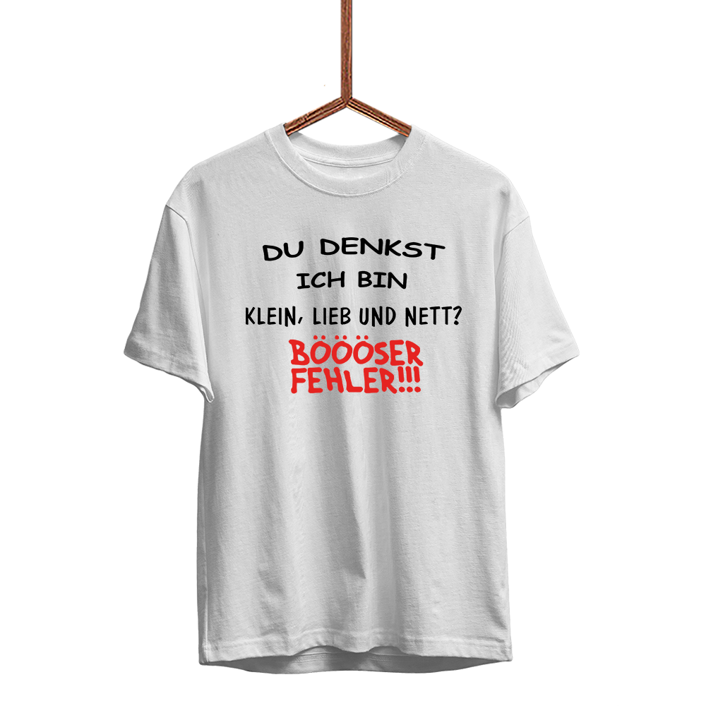 Herren T-Shirt Klein, lieb und nett