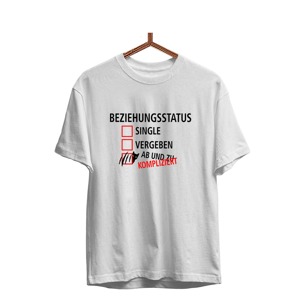 Herren T-Shirt Beziehungsstatus kompliziert