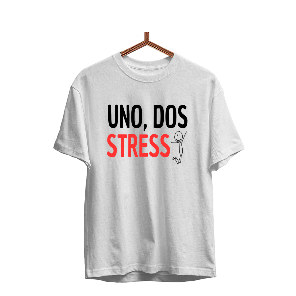 Herren T-Shirt UNO, DOS STRESS