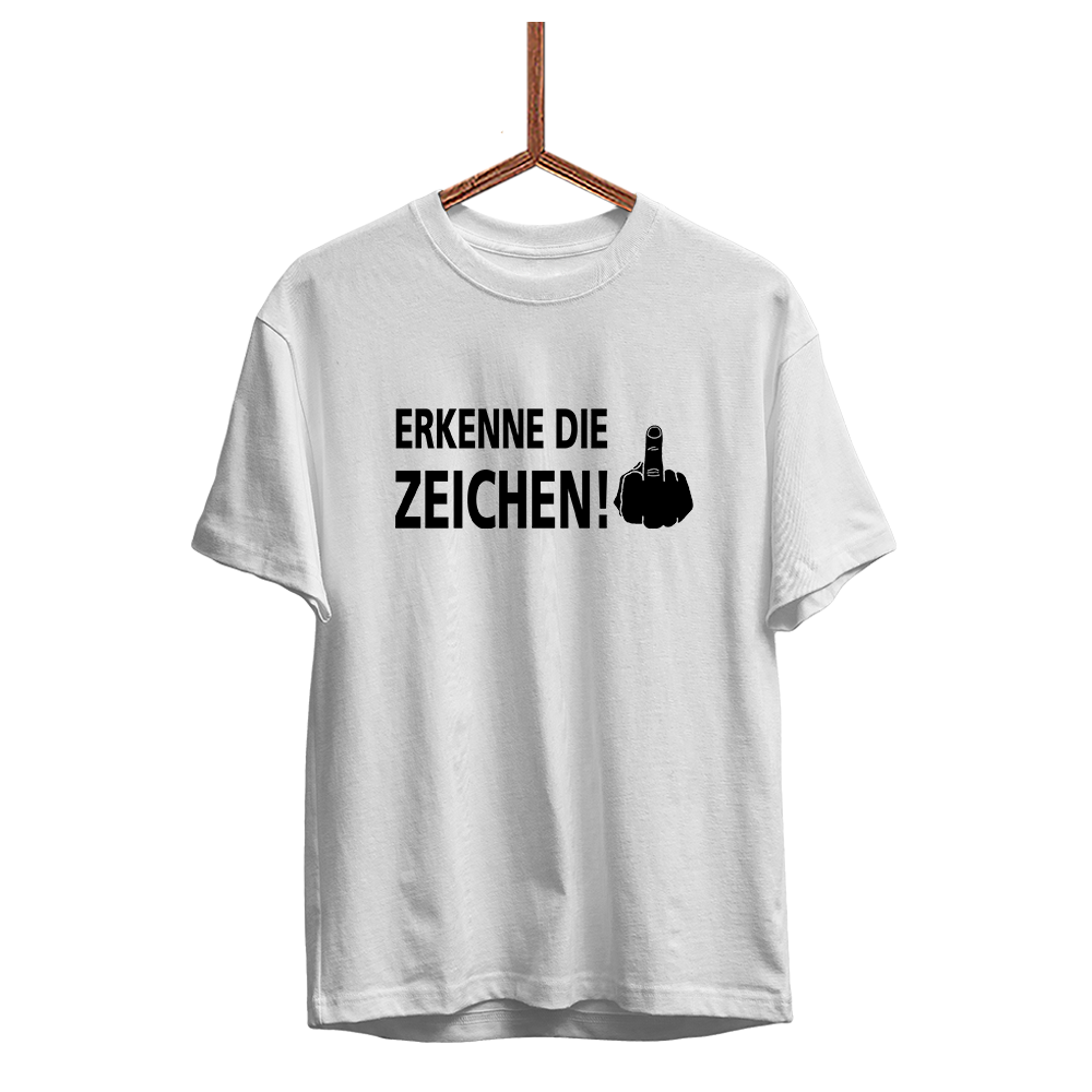 Herren T-Shirt Erkenne die Zeichen