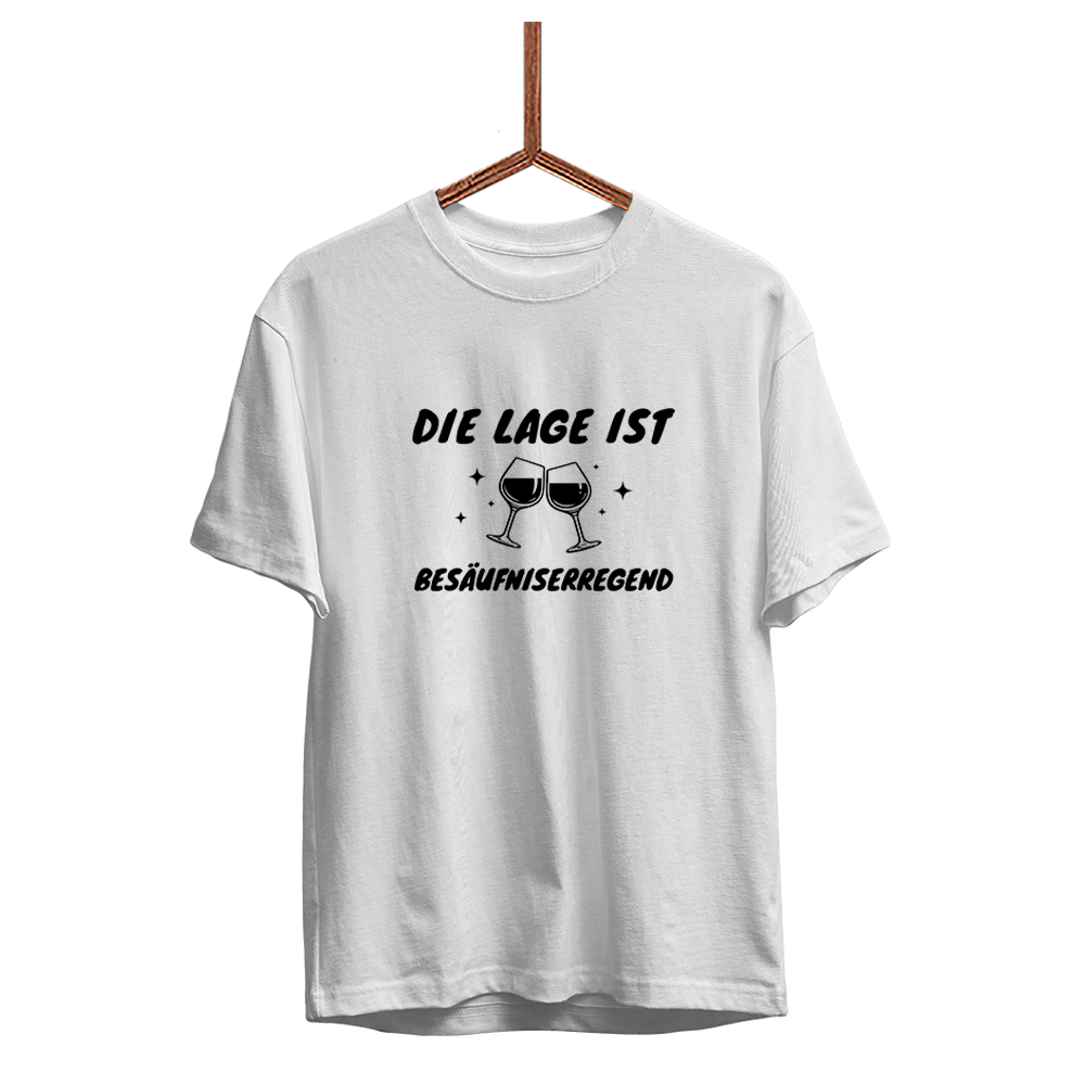 Herren T-Shirt Die Lage ist Besäufniserregend