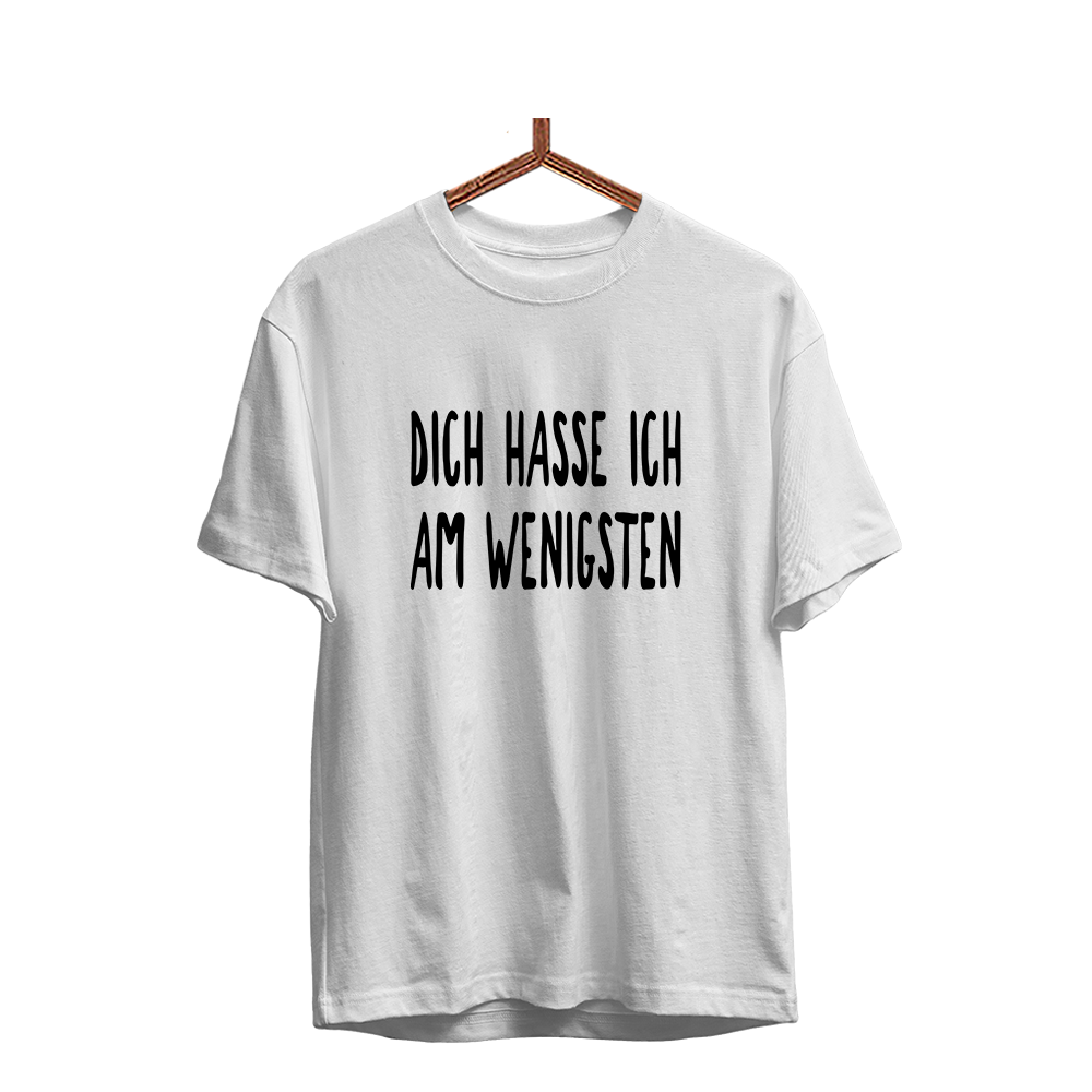 Herren T-Shirt Dich hasse ich am wenigsten