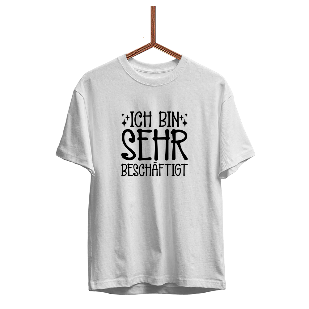 Herren T-Shirt Ich bin sehr beschäftigt