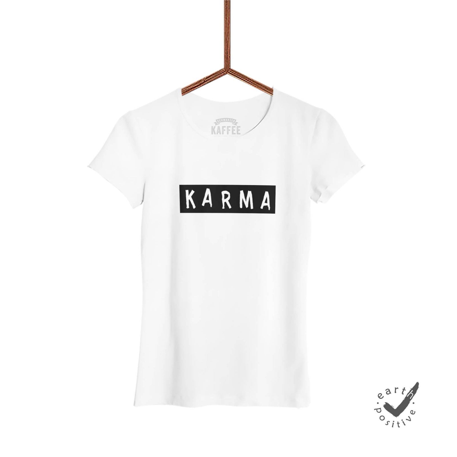 karma-damen-tshirt-weiss