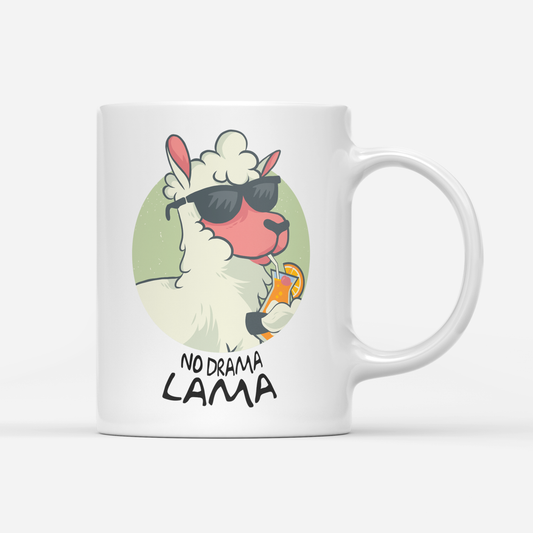 lama tasse weiss