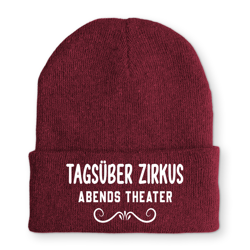 Mütze Tagsüber Zirkus Abends Theater