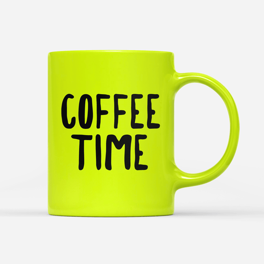 neon-tasse-gelb- Coffee time-min