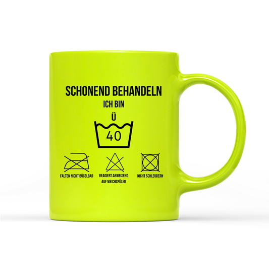 Tasse Neon Schonend behandeln 40