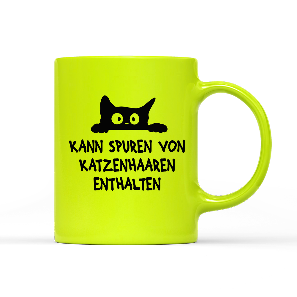 Tasse Neon Kann spuren von Katzenhaaren enthalten