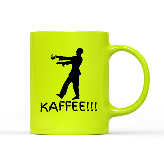 Tasse Neon Zombie Kaffee