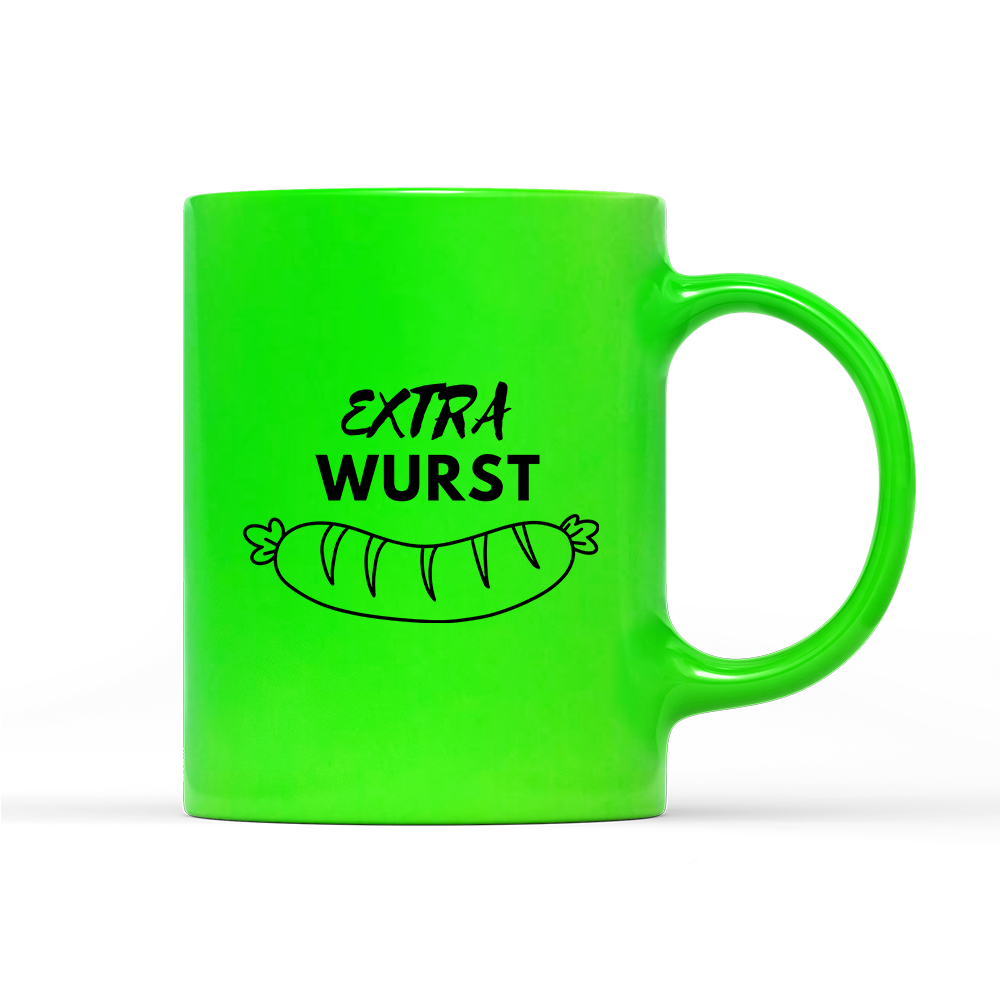 Tasse Neon Extra Wurst