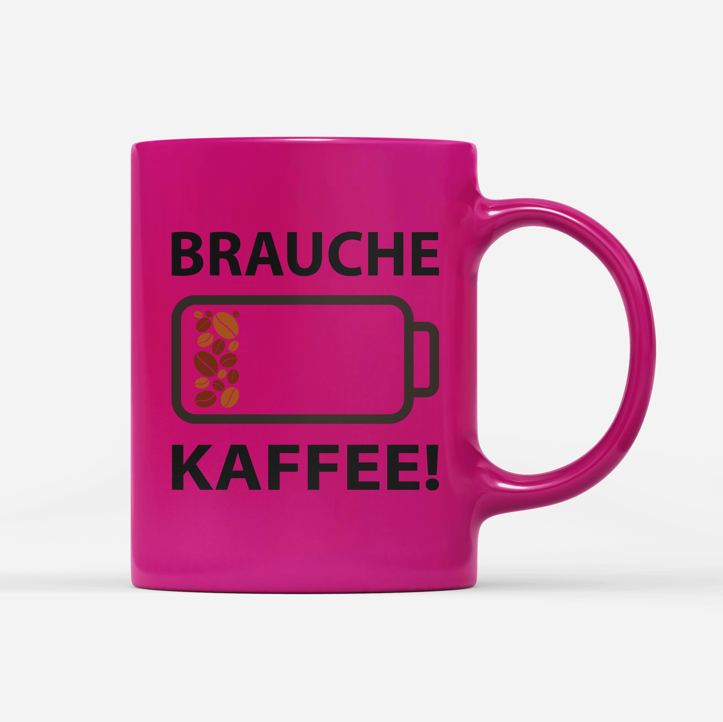 Tasse Neon Brauche Kaffee