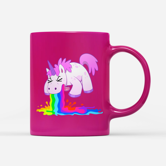 Tasse Neon Kotzendes Einhorn