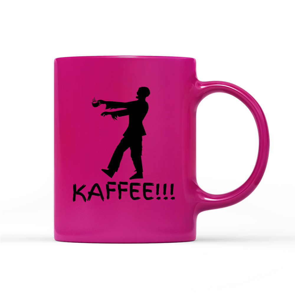 Tasse Neon Zombie Kaffee