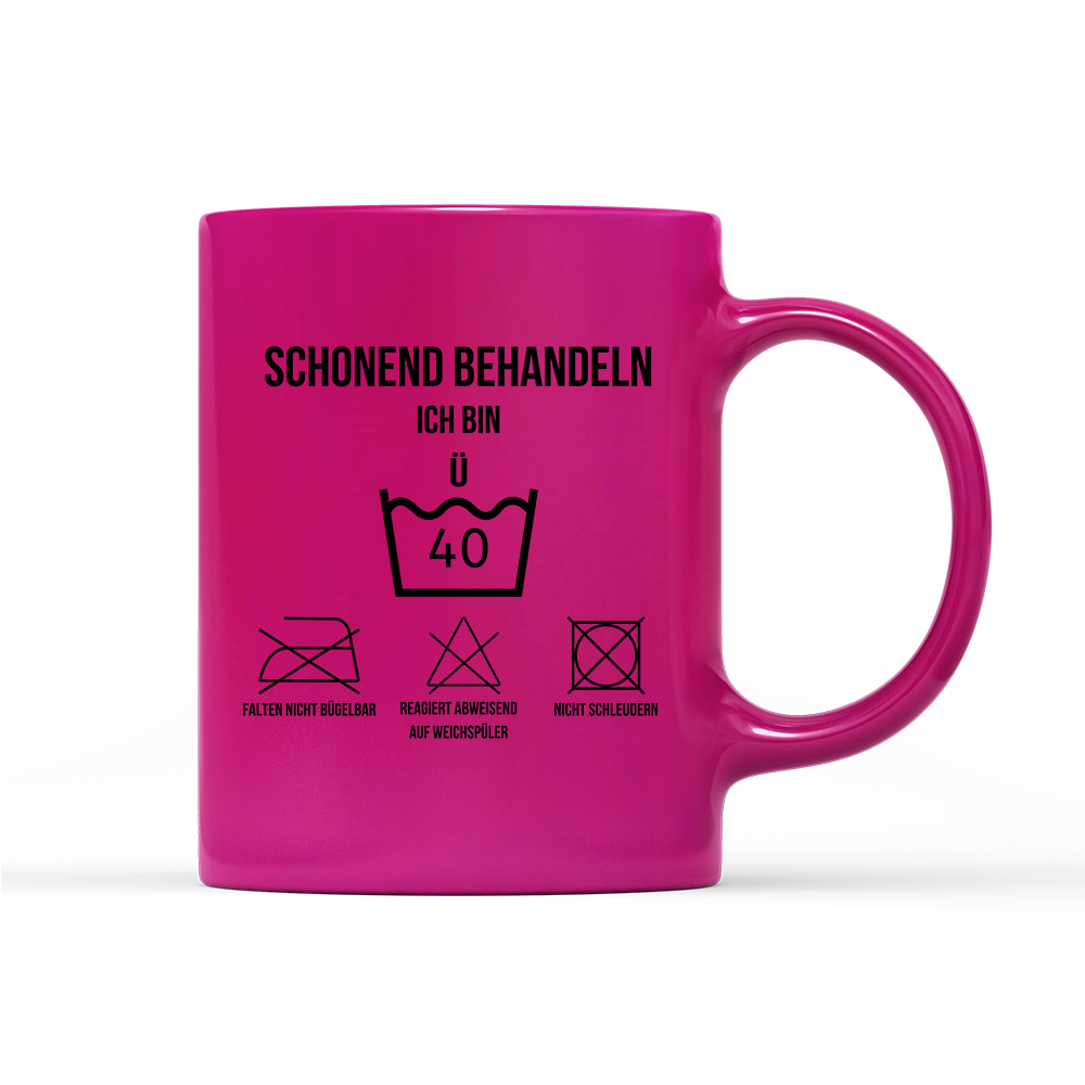 Tasse Neon Schonend behandeln 40