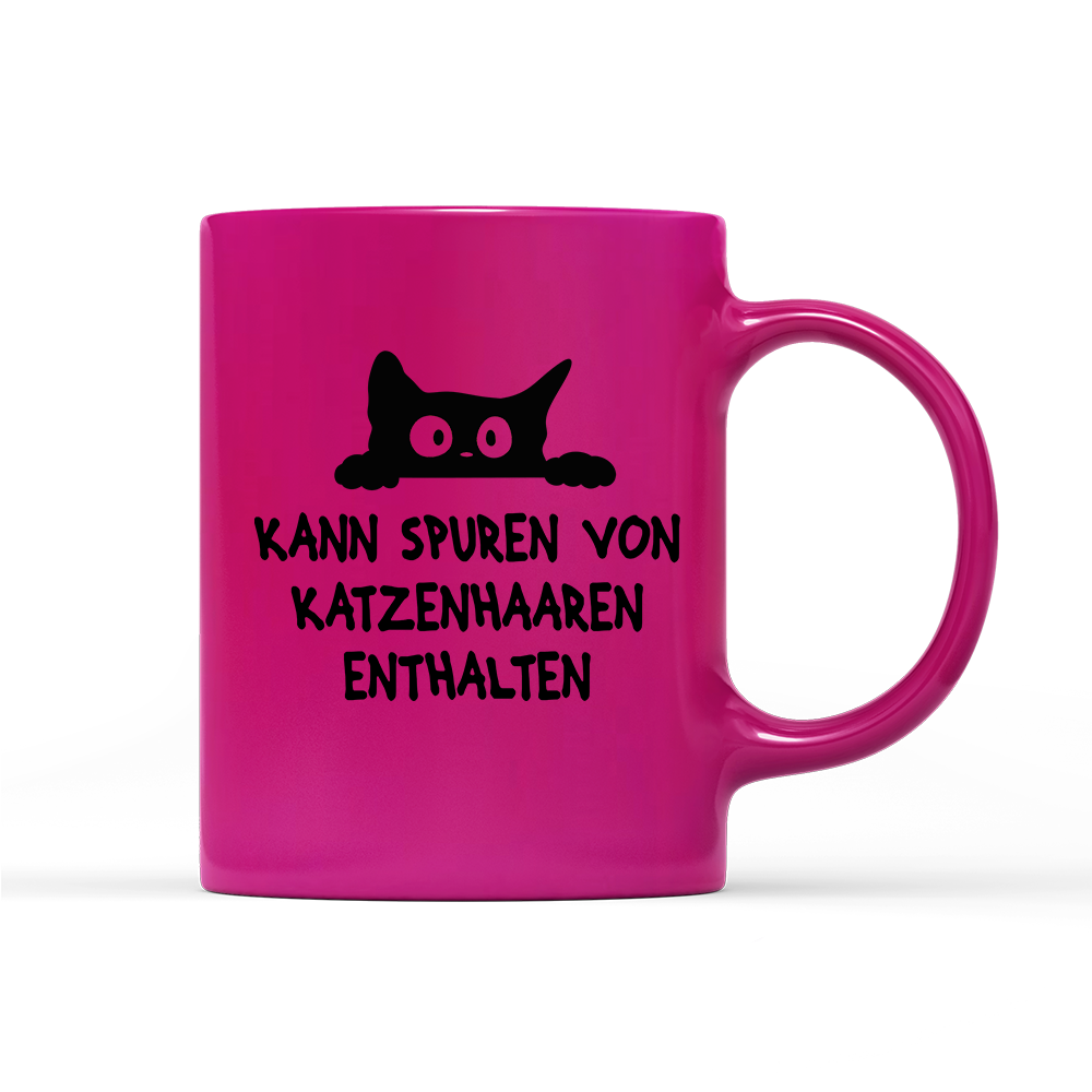 Tasse Neon Kann spuren von Katzenhaaren enthalten