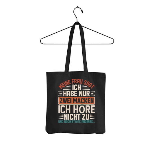 Tasche Ich habe nur zwei Macken