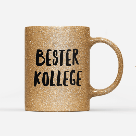 Tasse Glitzer Edition Bester Kollege