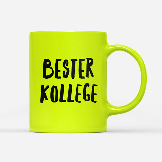 Tasse Neon Bester Kollege