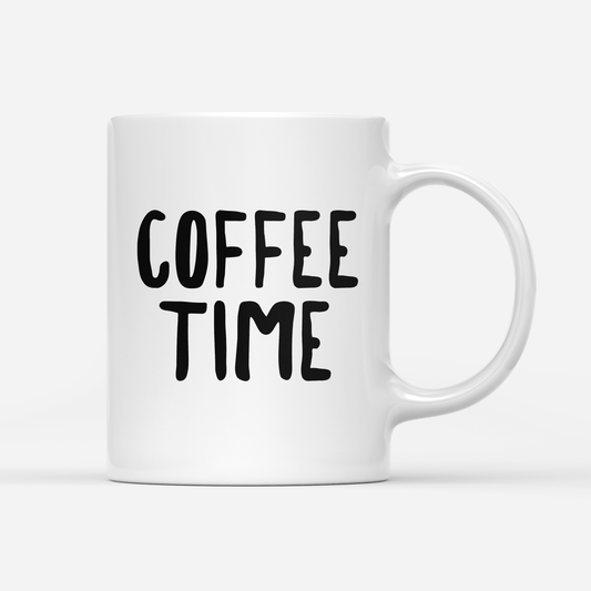 tasse-weiss- Coffee time-min