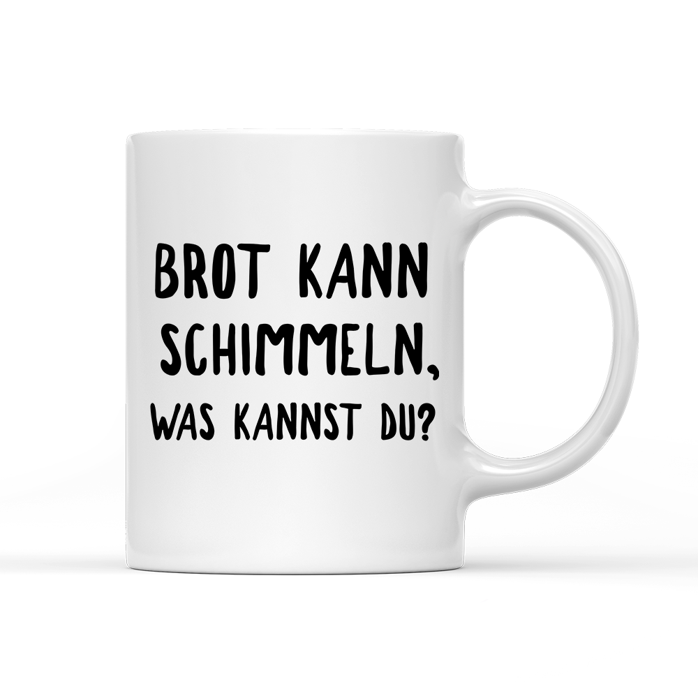 Tasse Brot kann schimmeln