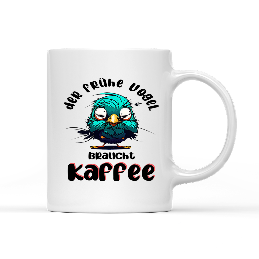 Tasse der frühe Vogel