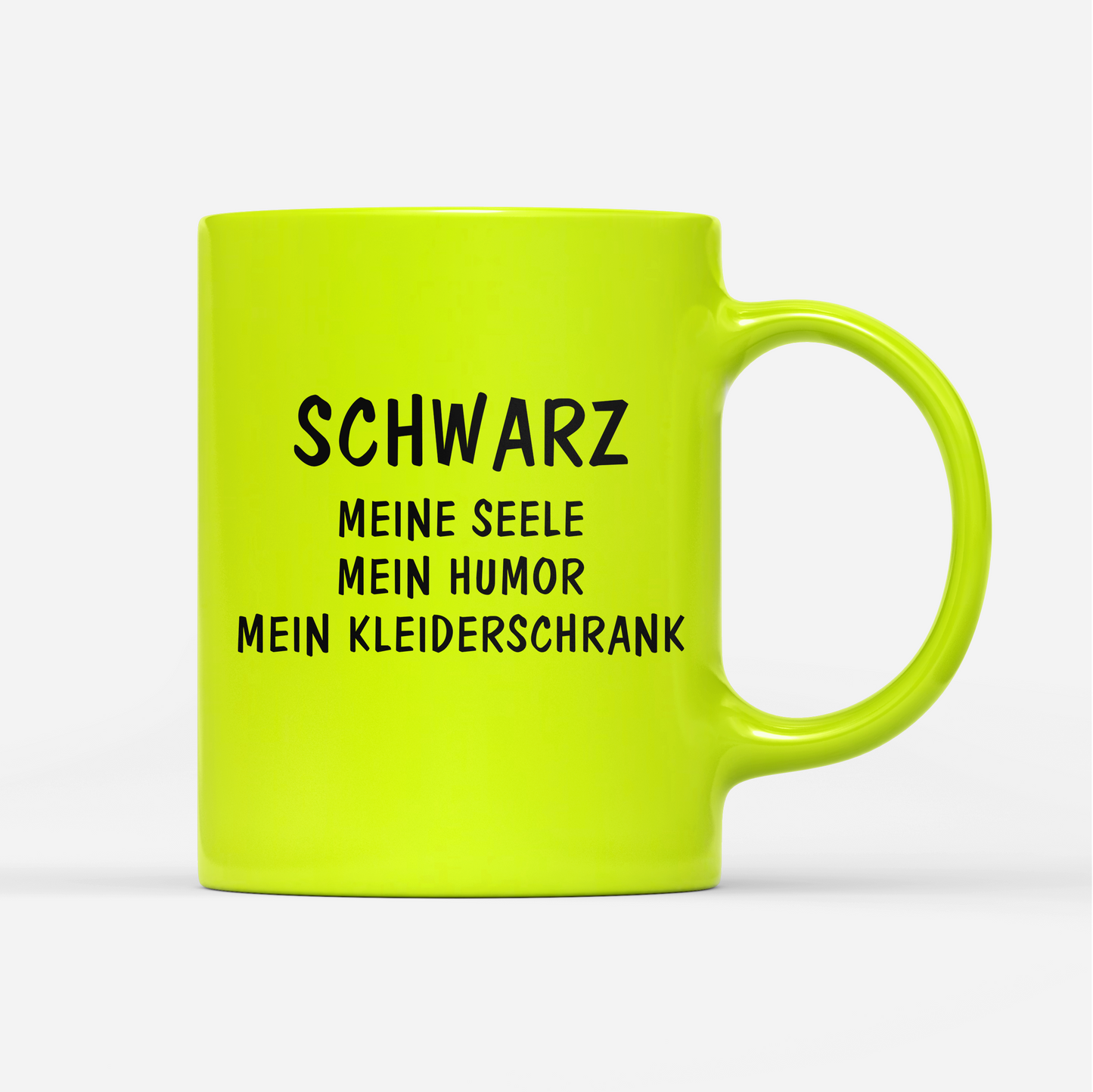 Tasse Neon Schwarz