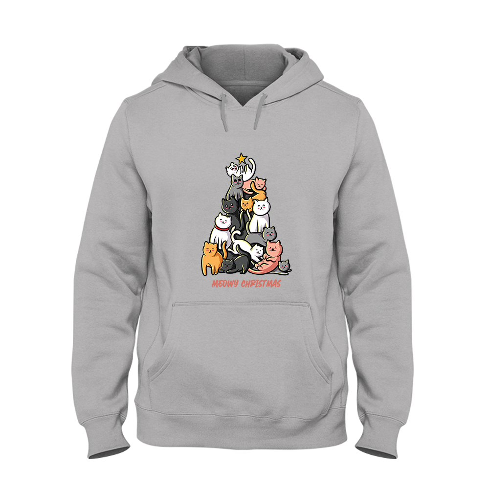 Hoodie Unisex Meowy Christmas