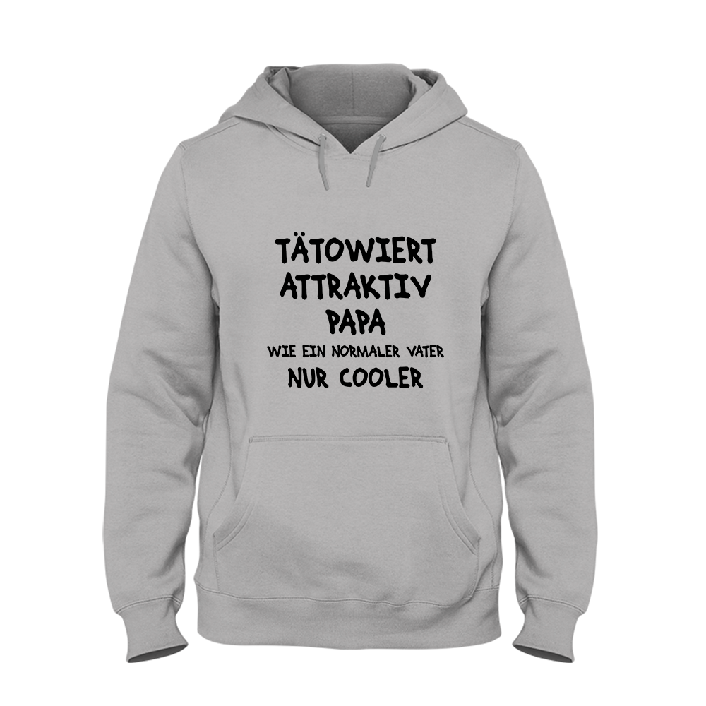 Hoodie Unisex Tätowiert attraktiv Papa