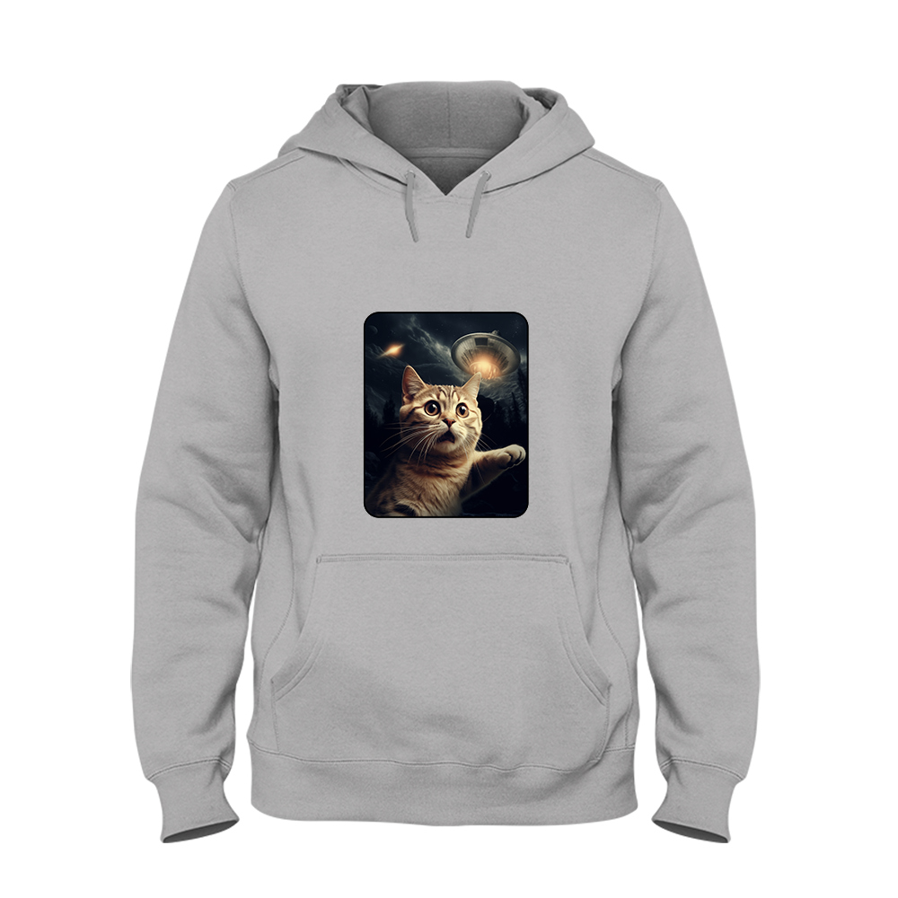 Hoodie Unisex UFO Cat