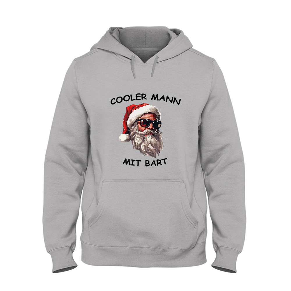 Hoodie Unisex Cooler Mann mit Bart