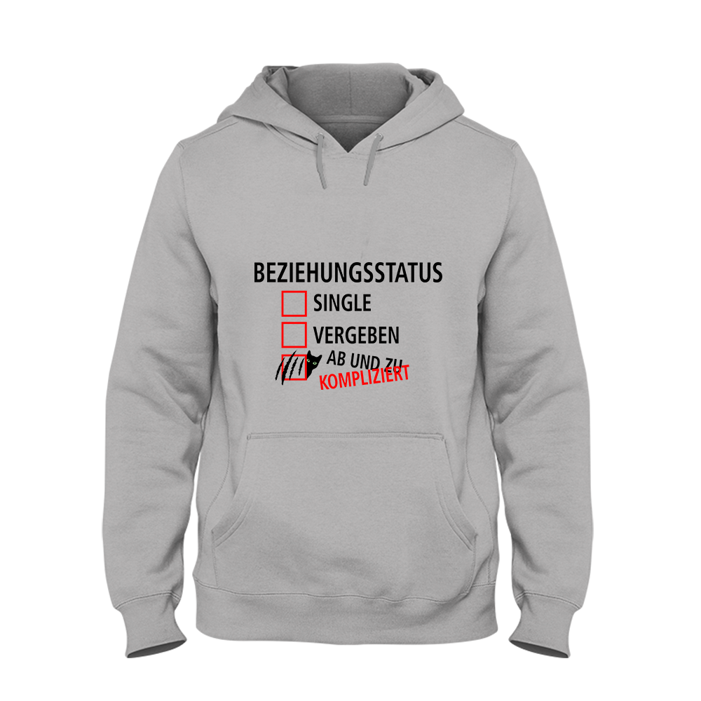 Hoodie Unisex Beziehungsstatus kompliziert