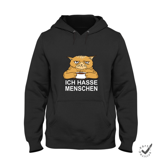 Hoodie Unisex Ich hasse Menschen Katze