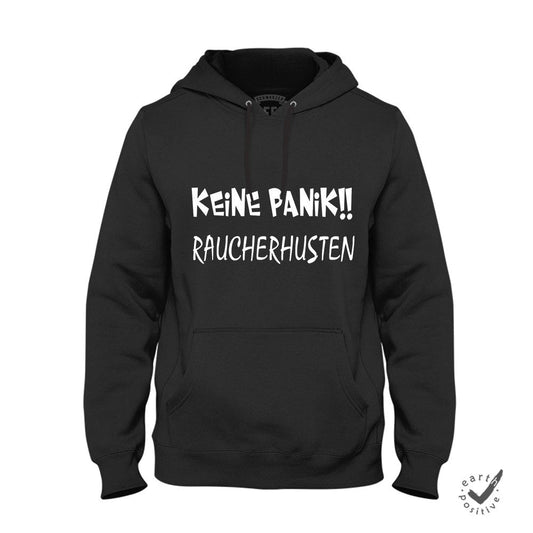 Hoodie Unisex Keine Panik Raucherhusten