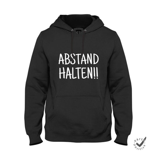 Hoodie Unisex Abstand halten