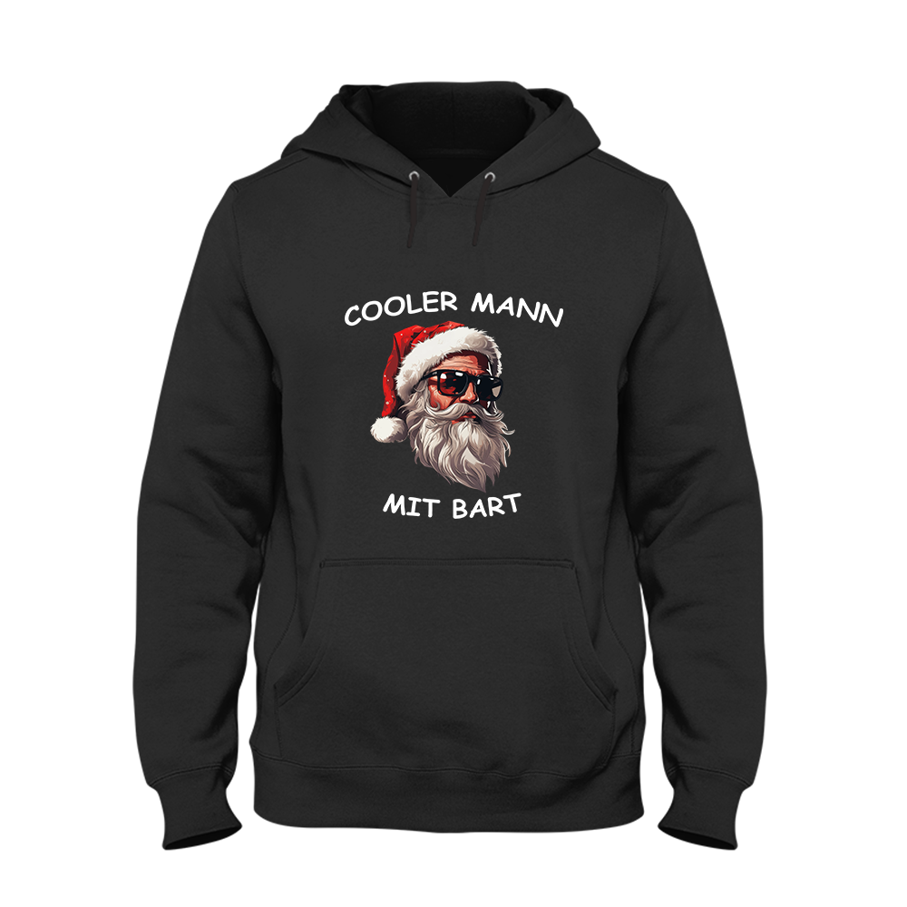 Hoodie Unisex Cooler Mann mit Bart