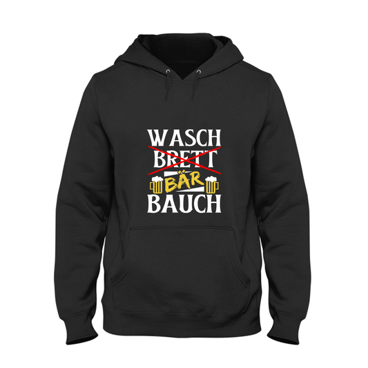 Hoodie Unisex Wasch Bär Bauch