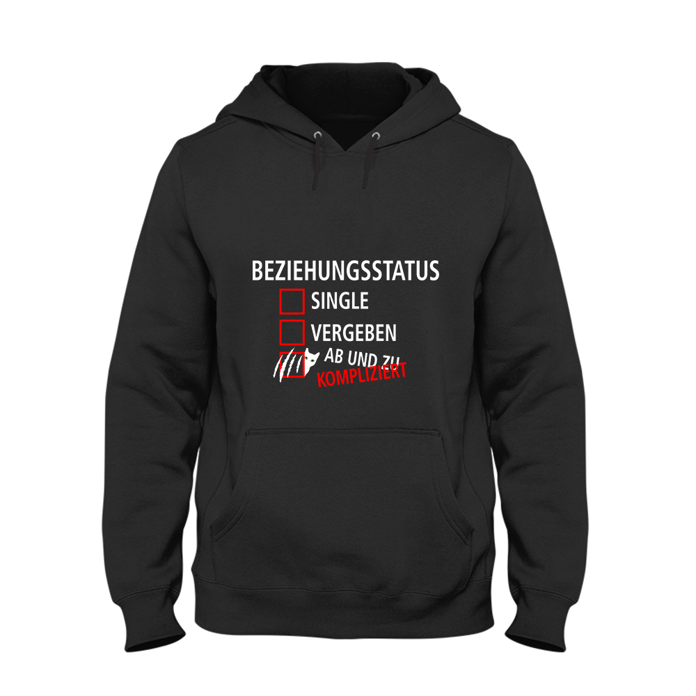 Hoodie Unisex Beziehungsstatus kompliziert