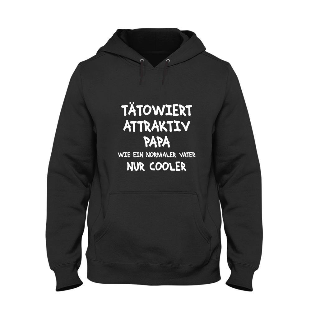 Hoodie Unisex Tätowiert attraktiv Papa